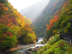 清津峡 紅葉イメージ